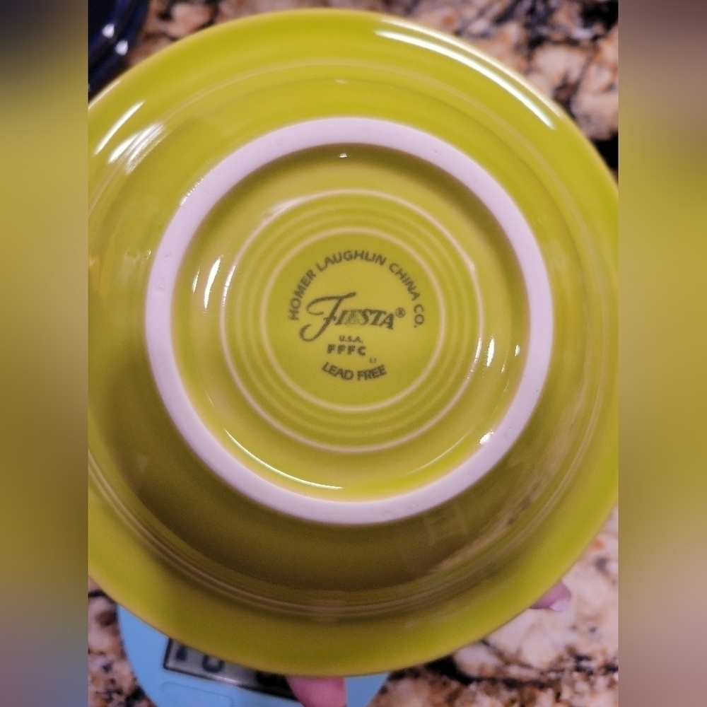 Fiesta 6 1/2 Inch Stackable Cereal Bowl 11 OZ Lemongrass - Picture 2 of 3